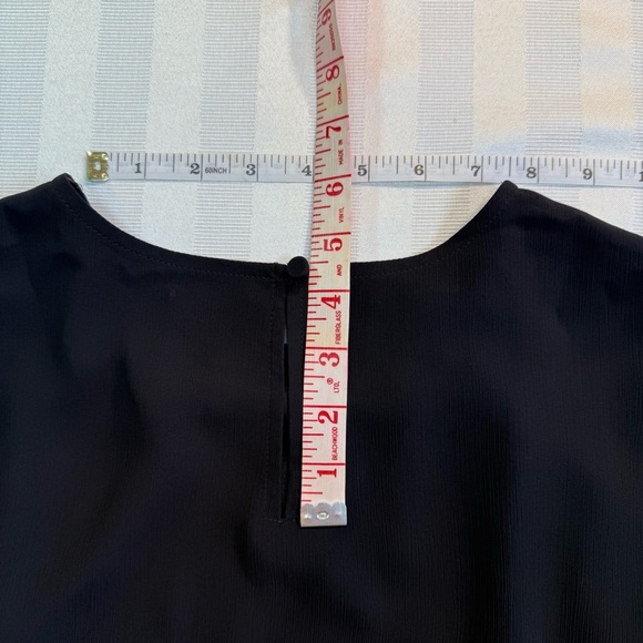 J.CREW Factory Mini Dress with Flounce Hem in Black Size 2 #BY478 $118 - Picture 13 of 14